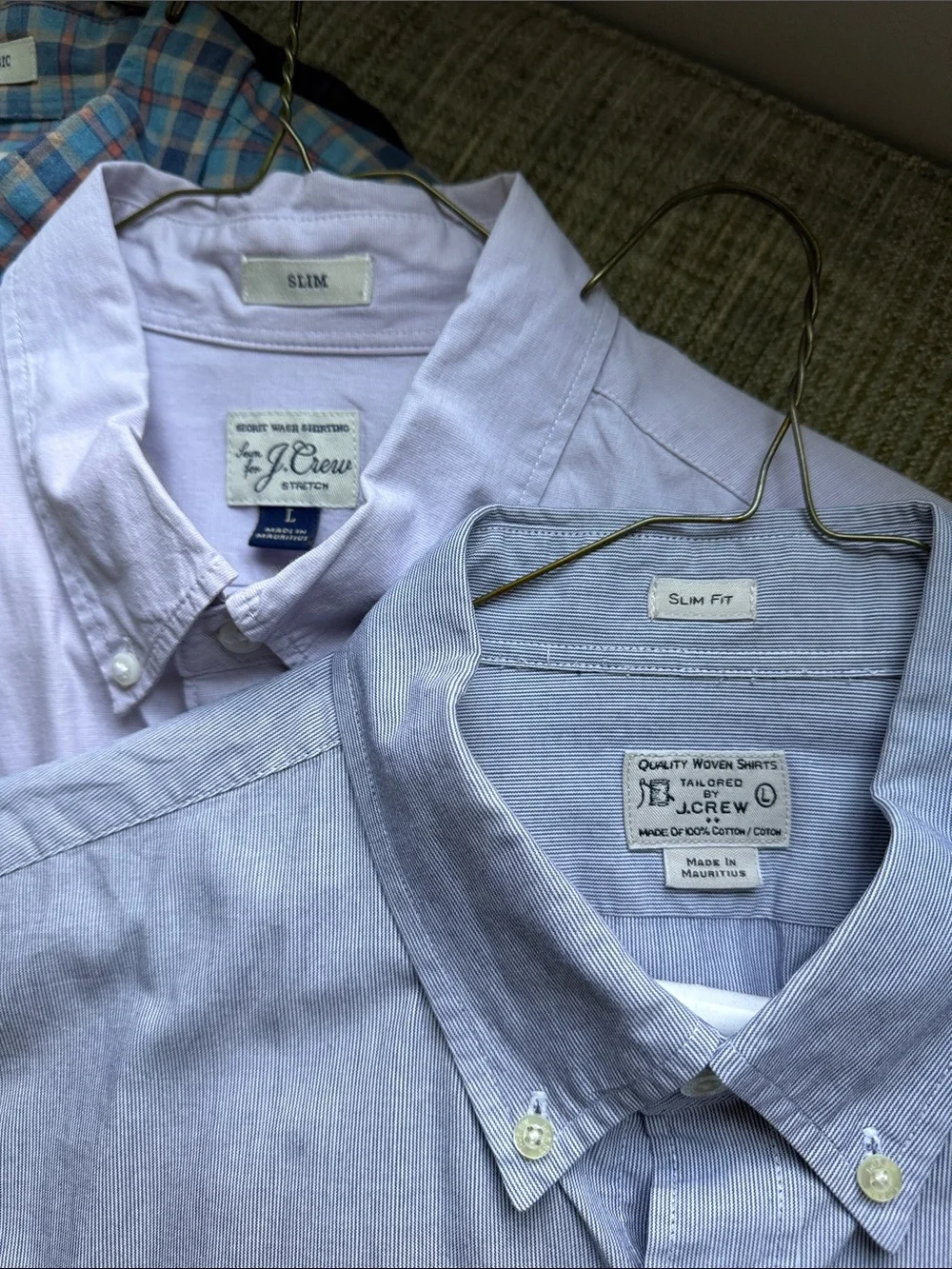 Five J Crew BottomDown Long Sleeve Shirts